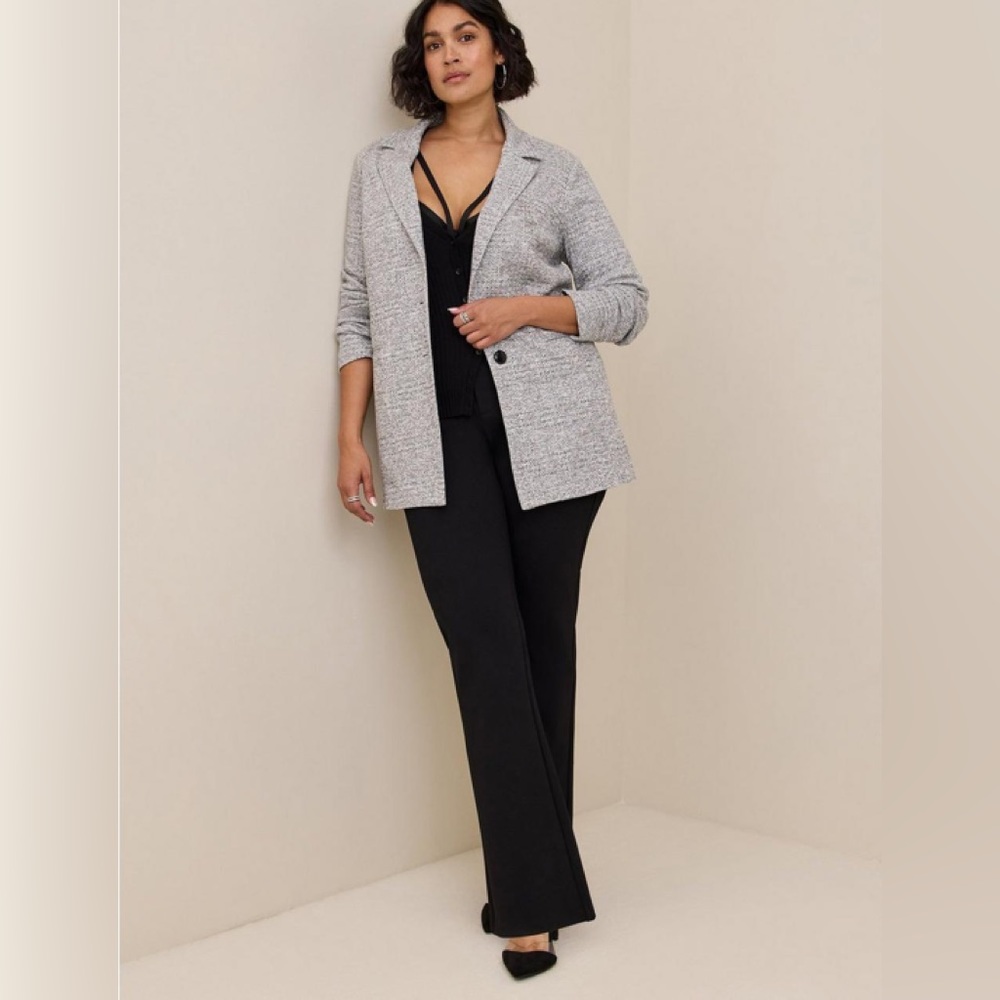 Torrid Black and White oversized blazer.